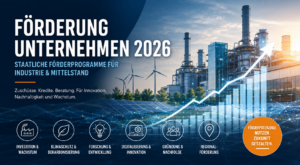 Förderung Unternehmen 2026: Der komplette Überblick für Industrie und Mittelstand
